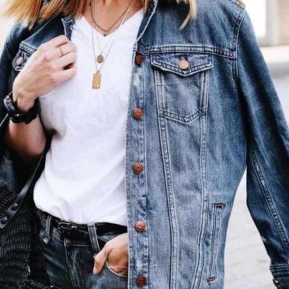 Madewell Jackets & Blazers - Madewell Oversized Jean Jacket Wortham Wash M